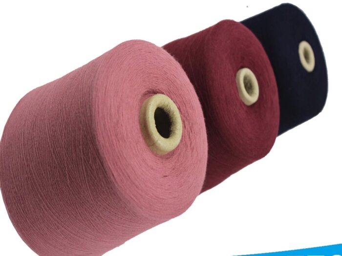 COOLMAX polyester fiber blend cotton yarn dyed
