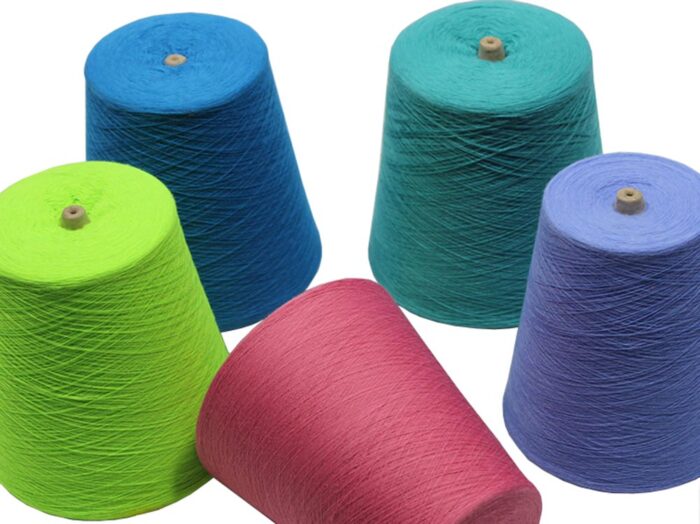 antibacterial yarn polyester cotton AG+ silver ion