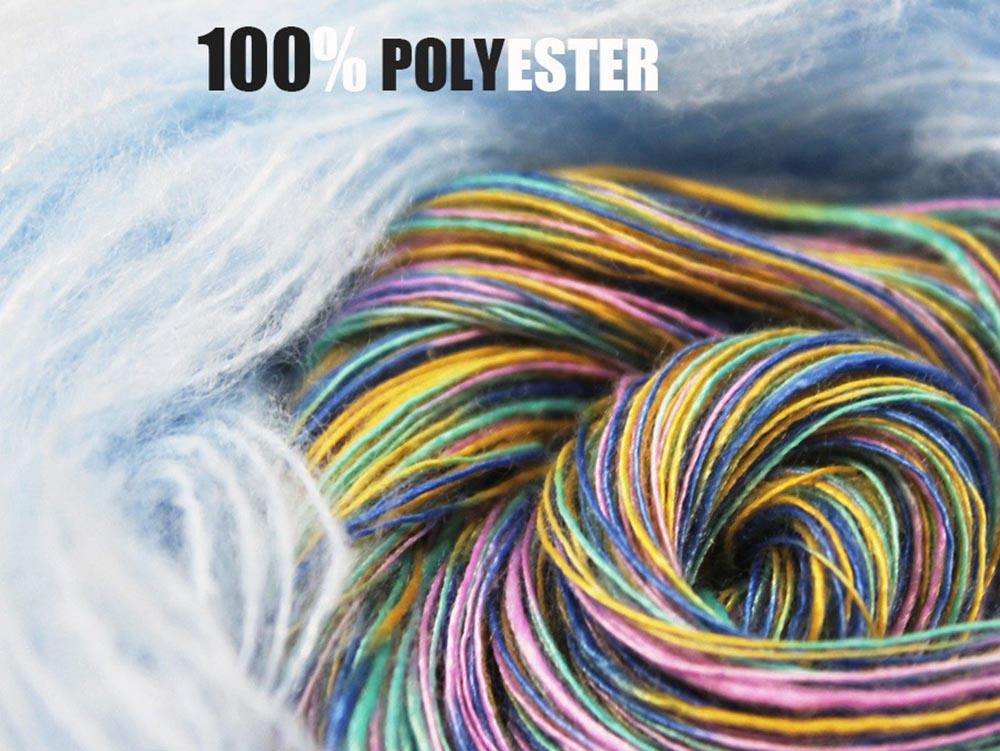 Fancy section dyed yarn with 2 or more colors for knitting