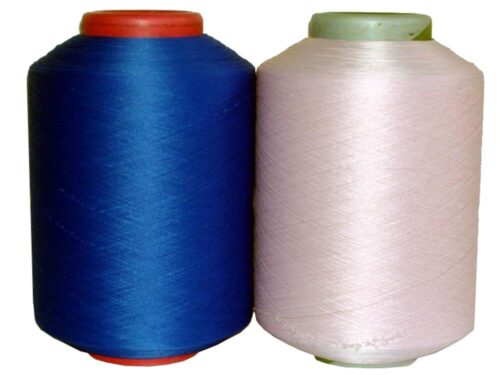 covered spandex yarn with polyester / nylon